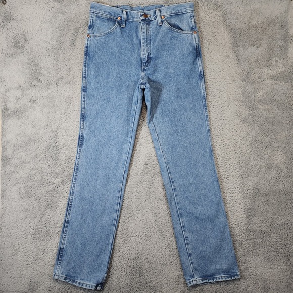 Wrangler Other - Wrangler 936 Slim Fit Jeans Mens 31x32 Cowboy Cut Western Light Wash Denim NWT